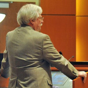 Charlie Wilson, addressed the Indian River County Commission, has called for the resignation of County Administrator Joe Baird.