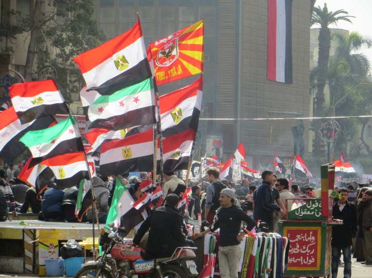 Crowds in Tahrir Square, Chiro - Photo By Milt Thomas