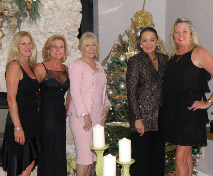 Left to right, RWA Treasurer MK Corrigan,  Recording Secretary Susan Haller; 2013 President Connie Bishop, Indian River County Tax Collector and RWA Member Carole Jean Jordan and RWA 2014 President Elaine Bath.