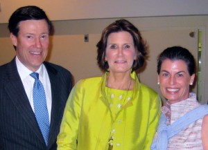 Matalin ,center, with Maureen and Bob Bauchman, president of presenting sponsor Wilmington Trust