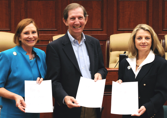 Councilwoman Pilar Turner, Mayor Craig Fletcher, Vice Mayor Tracy Carroll signed a purchase and sale agreement with FPL in February, 2013.  Though it seems increasingly clear the deal cannot be closed under the terms of the agreement, unless FPL is willing to back out gracefully, the City's power system may remain in limbo through Dec. 31, 2016.