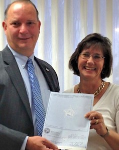 Sheriff Deryl Loar and Ann Marie Suriano