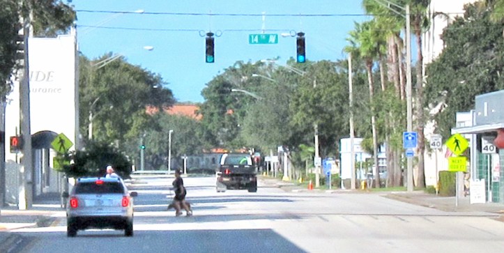 Currently, seven lanes of roadway are speeding traffic through downtown Vero Beach at rates unacceptable for a mixed use area, which includes professional offices, restaurants, art galleries, and retail stores.  