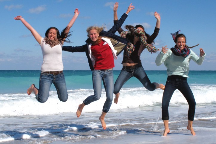 McKenzie (Utah), Maddie (Sweden), Kinsey (Wash. D.C.) and Alicia (Belgium) 