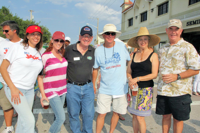 Treasure & Space Coast's Julie Lilliquist, Karen Franke, & Hamp Elliott with Rick Wykoff, Janie Graves Hoover and Bill Penney