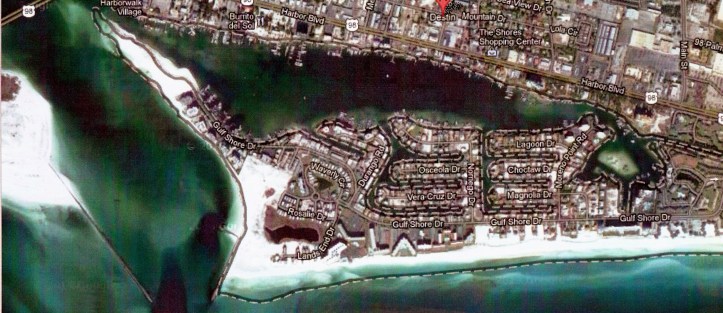 In order to flush out nitrogen and phosphorus loading in Destin Harbor the city built a pumping station connecting the harbor to the Gulf of Mexico.