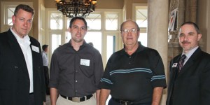 Joe Chiarella, Raymond Clark, Tom Shoquist (Homeowner who donated venue) and Brian Hartman (President CBA)