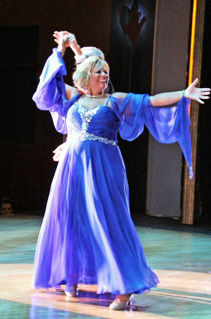 Kerry Firth is twirled by Joe Wynes in a Waltz