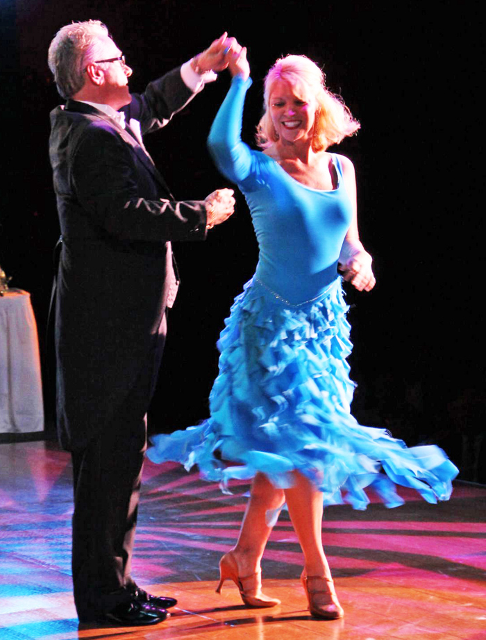Tom Isola and Trish Hickey-Reid dance a Viennese Waltz