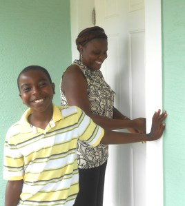 Naomie Etienne and son Shawn Charles