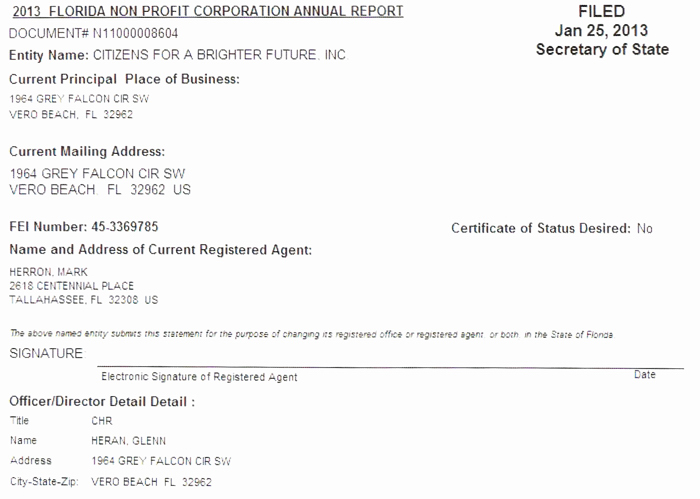 In at statement made at the Republican Club dinner Thursday evening, Glenn Heran said it would be illegal for Citizens for a Brighter Future to contribute to Tracy Carroll's campaign. While that is true, it is also true the Heran-controlled PAC can join FPL in flooding the mail and the media with advertising promoting the sale of Vero Electric. Simultaneously, Carroll and her surrogates are on the campaign trail claiming she is the only on of six candidates who supports the sale of the city's electric system.