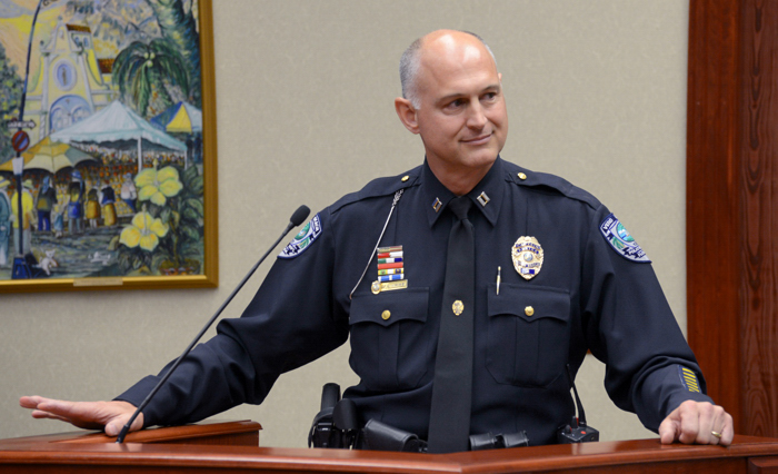 Retiring Vero Beach Police Capt. Keith Touchberry