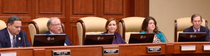 Vice Mayor Jay Kramer, Mayor Richard Winger, council members Pilar Turner, Amelia Graves and Craig Fletcher