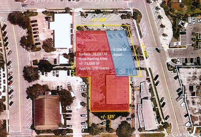 The first floor of the proposed three-story, mixed use retail and residential development would include 9,000 square feet of retail space fronting Ocean Drive, and access to a three-story, 170-space parking garage.