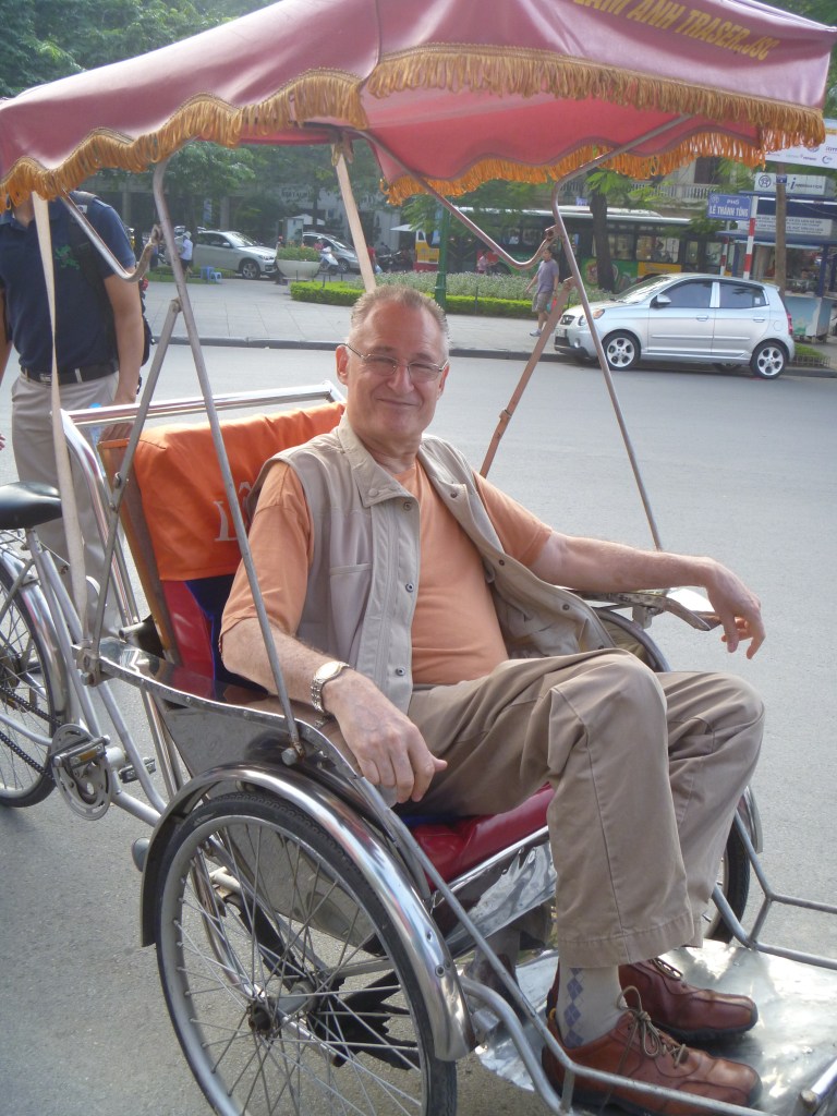 Going out on the town in a 2013 rickshaw