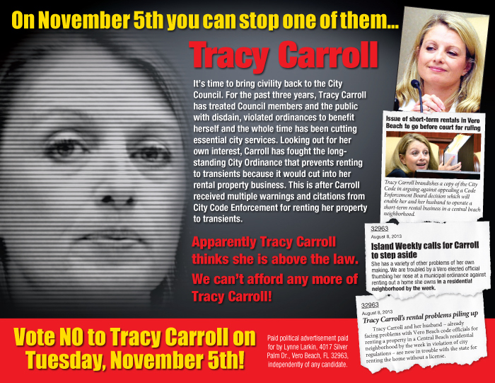 Problems with Tracy Carroll-2