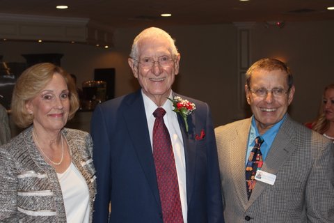 Diana and Richard Stark with Roger Sobkowiak, President of the Homeless Family Center