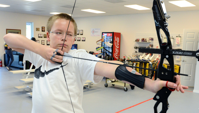 Thirteen-year-old Caleb Lundeen is a national champion archer.
