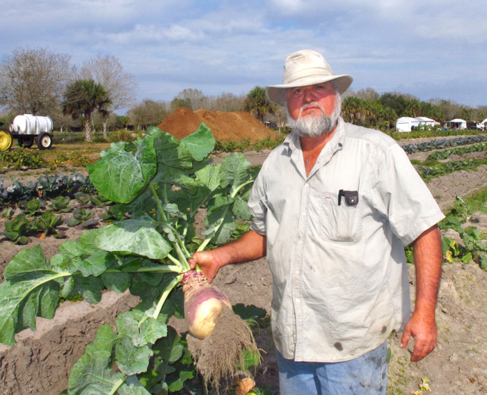 Joel Bray, a third generation Floridian and contractor by trade, planted a small garden a few years ago and is now cultivating 20 acres now known as The Shining Light Garden.