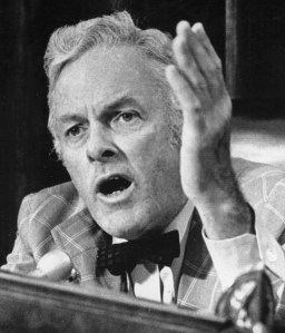 Representative Otis G. Pike, a Long Island Democrat and chairman of the House Select Committee on Intelligence, in 1975.