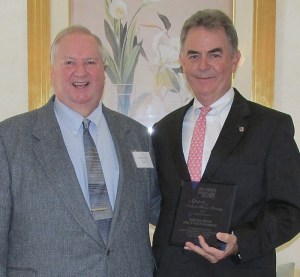 Michael Kent, United Way of Indian River County CEO, and Penney. Penny has long been involved with the United Way.