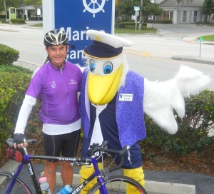 An avid cyclist and rollerblader, Penney has used his avocations as a way of raising money to help local non-profits.