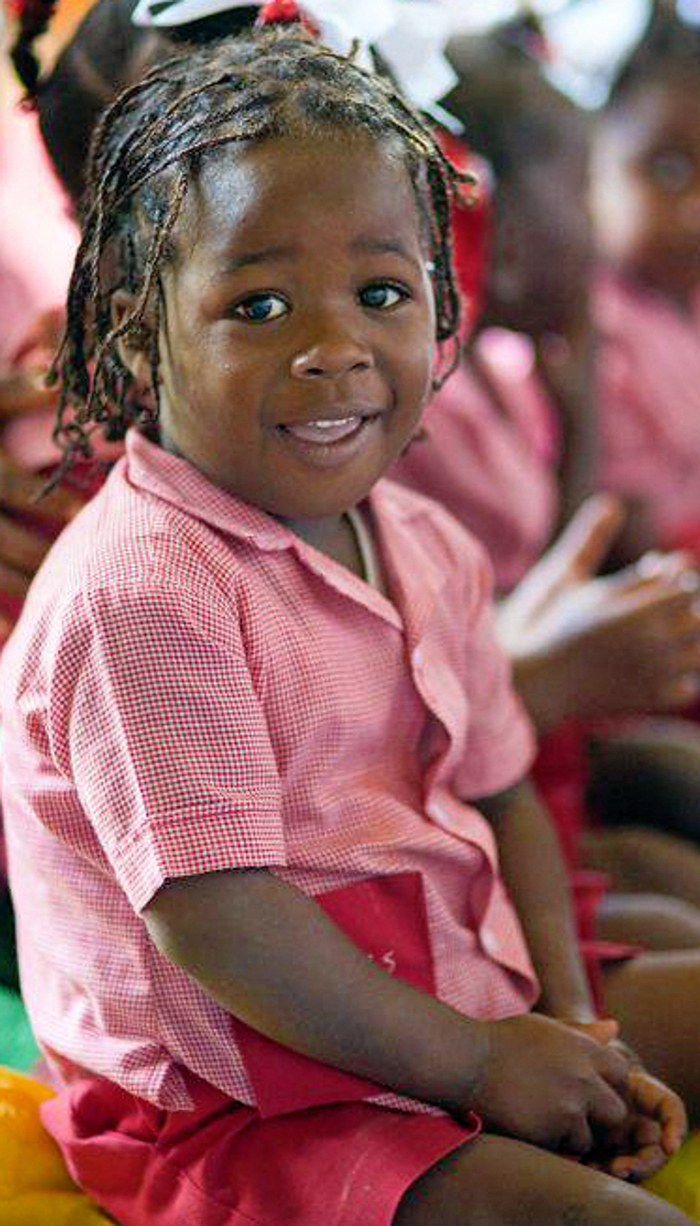 Only half of Haitian children attend school. Haiti partners is serving 1,100 of them in seven elementary schools, four of which had to be rebuild after the 2009 earth quake that killed 200,000 people.