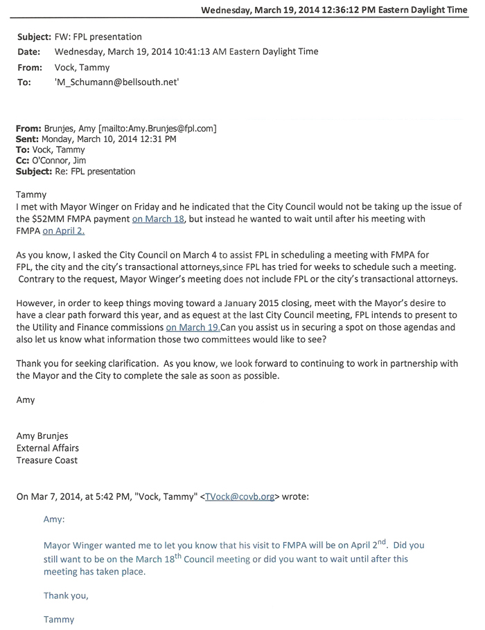 Brunjes-Vock Correspondence