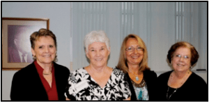 Florida Department of Education Outstanding Volunteer: L to R:  Dr. Fran Adams, Superintendent; District & State Senior Outstanding Volunteer, Berdyne Williams; Sue DiDomizio, Assistant Principal, Citrus Elementary; and Carol Johnson, School Board Chairman.