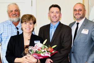 2014 Impact 100 Grant Winners (L – R) Joel Bray, Shining Light Garden Foundation; Edie Widder, ORCA; Michael Kelley, Florida Institute of Technology, Scott Center for Autism; and Michael Naffziger, Indian River Charter High School.