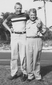 Jim Thompson as a teenager and Dad J.A. Thompson