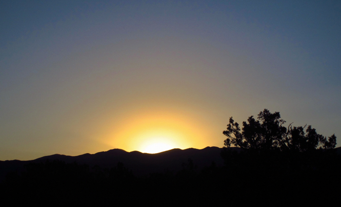 Sunrise over the Sangre de Cristo Mountains 