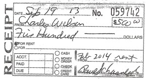 According to the terms of Wilson's lease on an apartment at 2134A 18th Avenue, he was not eligible to have keys or to occupy the apartment until prepaying his rent in fall. He made the last installment of three payments on Sept. 19. Further, according to City utility records, Wilson applied for service on Sept. 18.