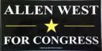 Howle's signes bear a resemblance to former Congressman Allen West's signs.  West is another Tea Party favorite.  