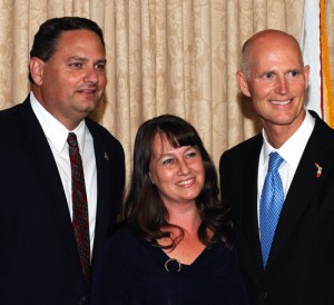 Original image of Jay and Alla Kramer with Governor Rick Scott published by InsideVero.com.