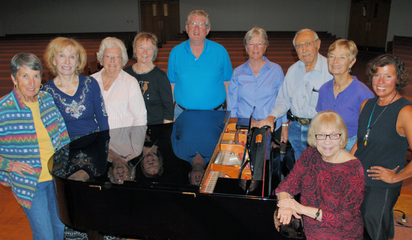 The Emerson Center’s Special Program Committee meets weekly to prepare some of the most dynamic speakers in the country to bring to Vero Beach.  Meeting in the 800 seat venue are: Left to right: Sally Wilson, Joey Dobbs, Rita Maier, Bonnie Pendleton, Woody Sutton, Sue Nalepa, Earle Kirkbride, Nancy Stiefel, Ellen Deschatres, Joyce Levi. Committee members missing from the photo include Earl Beasley, David Driver, Martha McMullen, Bill Matharini and Joe Calwell.