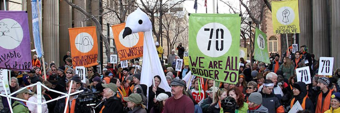 Crowds rally in support of DeChristopher