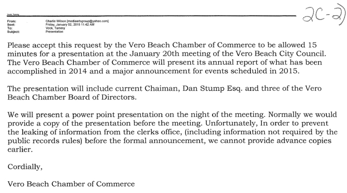 Non-profits wanting 15 minutes of free television time need only request to be placed on the Vero Beach City Council agenda under public "comment."