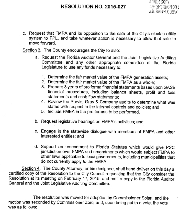 County Resolution 2 2-19-15