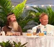 Phil Robertson and John Bona together at the Vero Beach Prayer Breakfast.