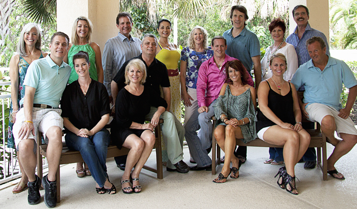 Star Dancers and their professional partners include (seated left to right): Eric Flowers and  Beth Shestak,  Karren Walter and  Andy White,  Joe Tessier and Karen Franke,  Shari Tessier and Lee Olsen   (Standing left to right) Susie O’Toole-Evans (partner Joe Wynes missing), Jackie Savell (partner Oleg Dimitrov missing), Bobby Sexton and Marianella Tobar,  Deb Polackwich and Barry Trammell, Jan Mason Cilento and Robert Scott. Also missing from photo were Tom Lowther and Amy Trammell. Photo courtesy of the Indian River Photo Club