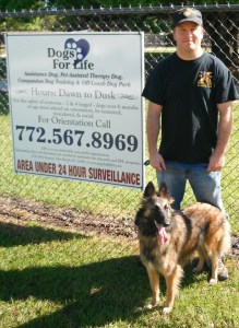 US Marine, Purple Heart recipient, Veteran Daniel & Service Dog Ariel