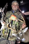 Bow hunter, Anthony Pecicini, helping to control the FLorida deer population.