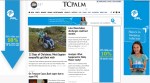 Jan. 31 screen shot of TCPalm.s home page. Dominated with FPL advertising, TCPalm.com has yet to report the utility giant's proposed $1.325 billion rate increase.