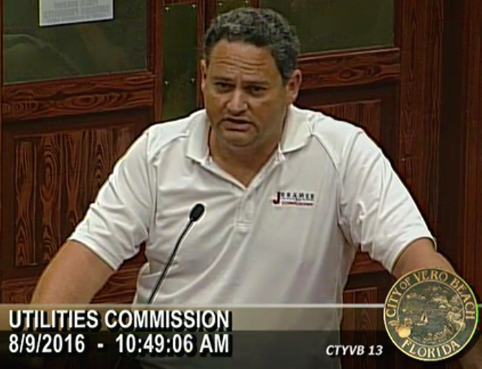 Despite assurances from City Attorney Wayne Comment that Mayor Jay Kramer's appearing before the Utilities Commission wearing a shirt bearing a campaign message was within the law, Laura Moss continues to press the issue. Is Moss getting her legal education at the expense of the taxpayer of Vero Beach>